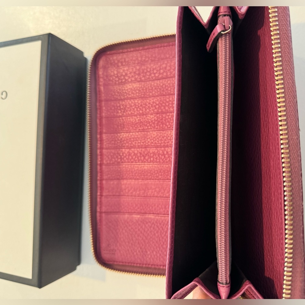 Gucci Interlocking Gg Logo Leather Continental Wa… - image 6